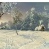 雪夜暖炉屋
